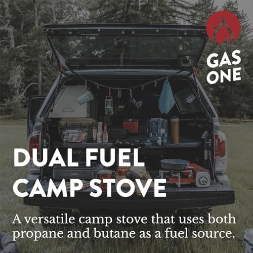 Gas One GS-3400P Propane or Butane Stove Dual Fuel Stove Portable Camping Stove - Patented - with Carrying Case Great for Emergency Preparedness Kit - Image 3